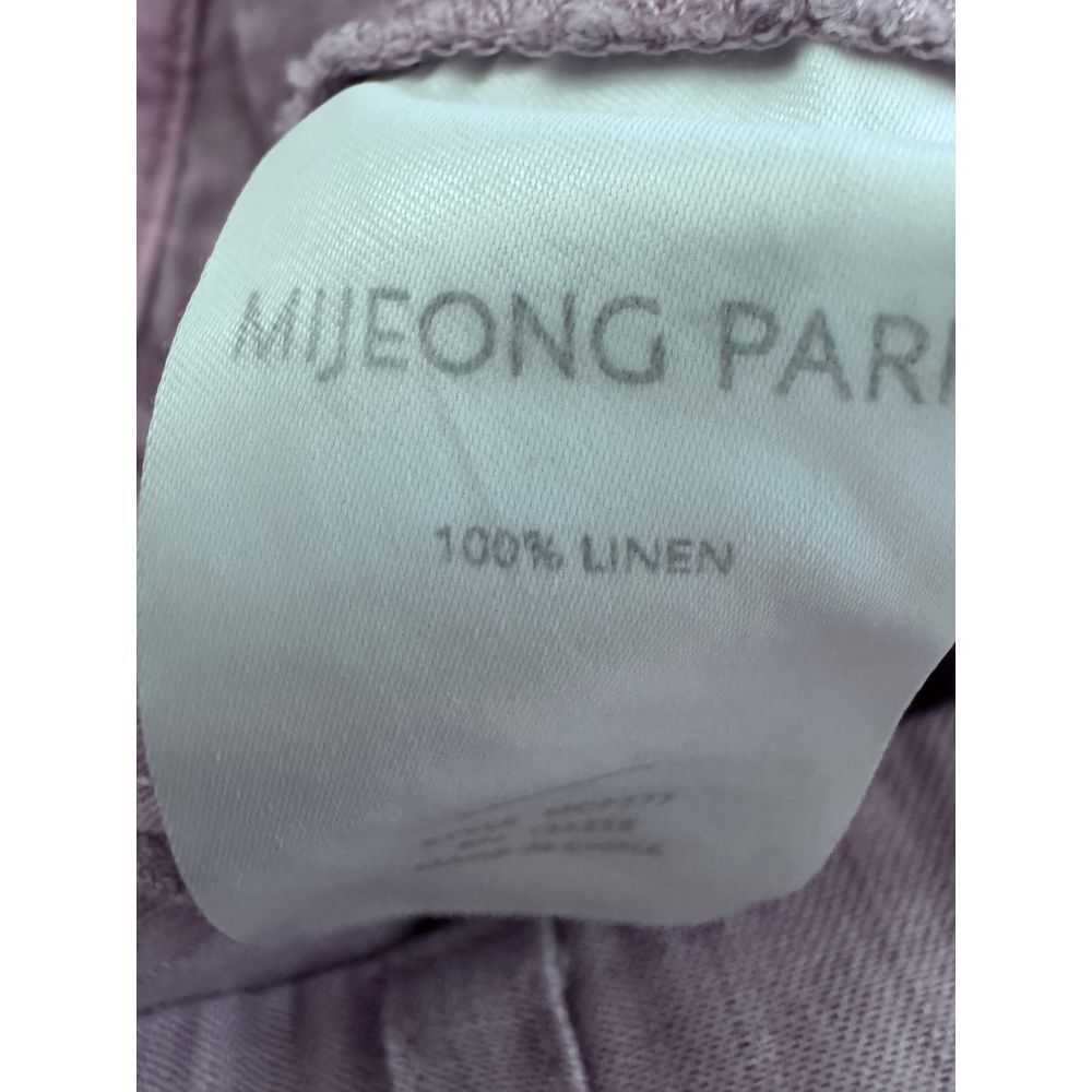 Wide Leg Linen-Blend Pants in Lavender - Picture 7 of 11